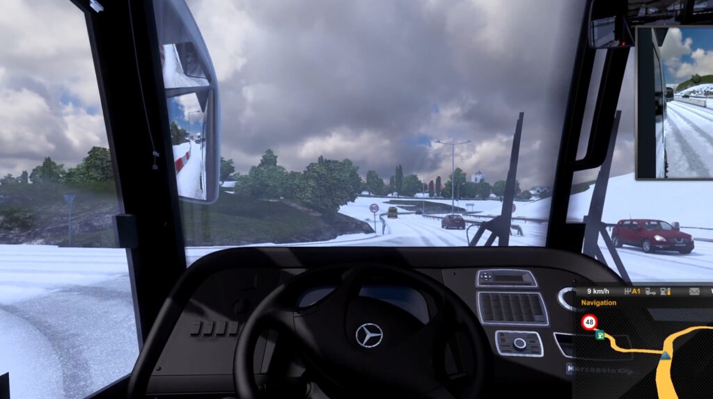 dark clouds and snow ets 2