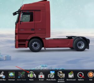 launching media player in euro truck simulator 2